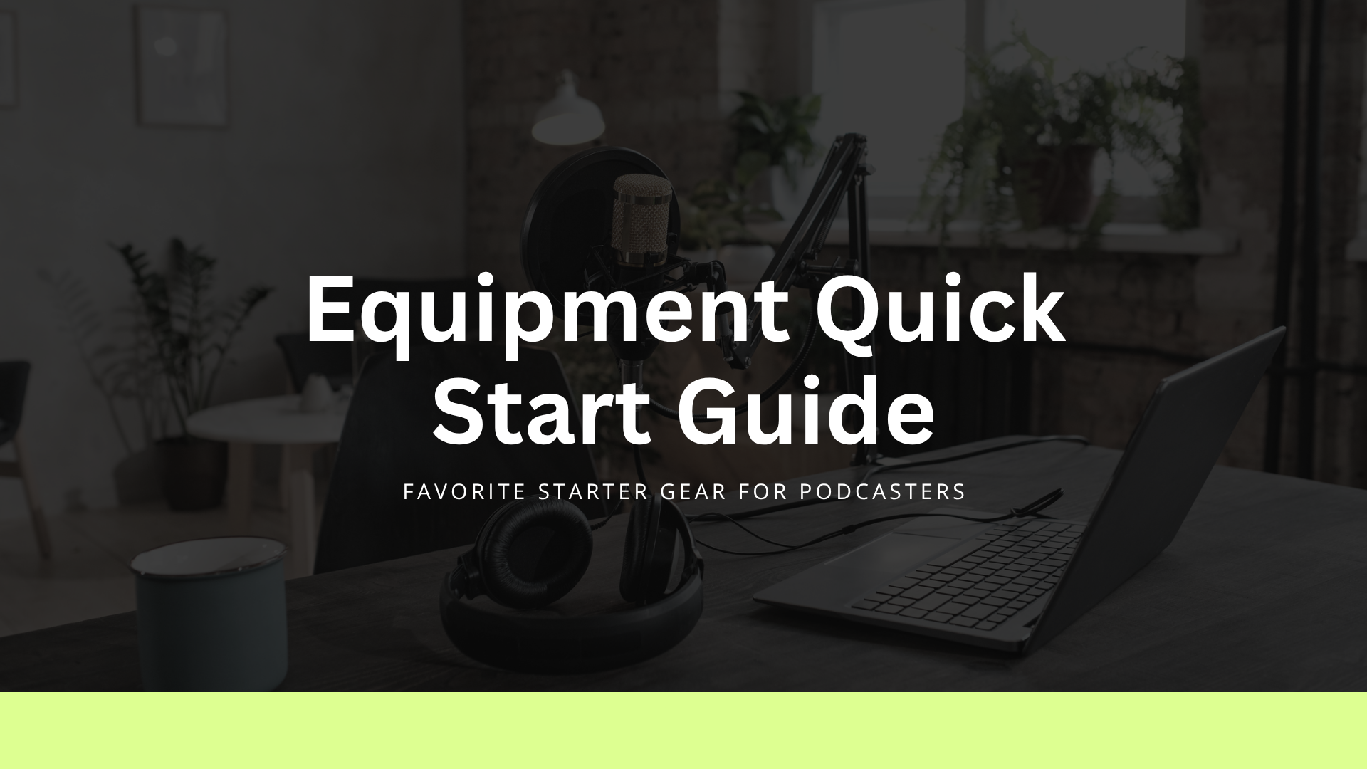 Equipment Quick Start Guide cover